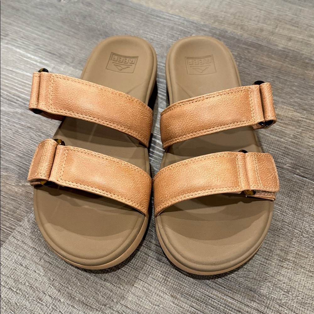 Reef Brown Adjustable Slide Sandals